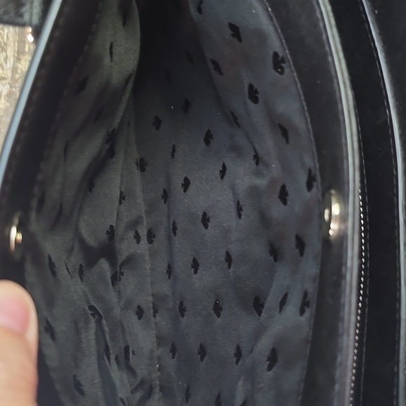 Kate Spade Black Leather Rae Medium Satchel With Crossbody Strap, NWOT - Picture 10 of 11